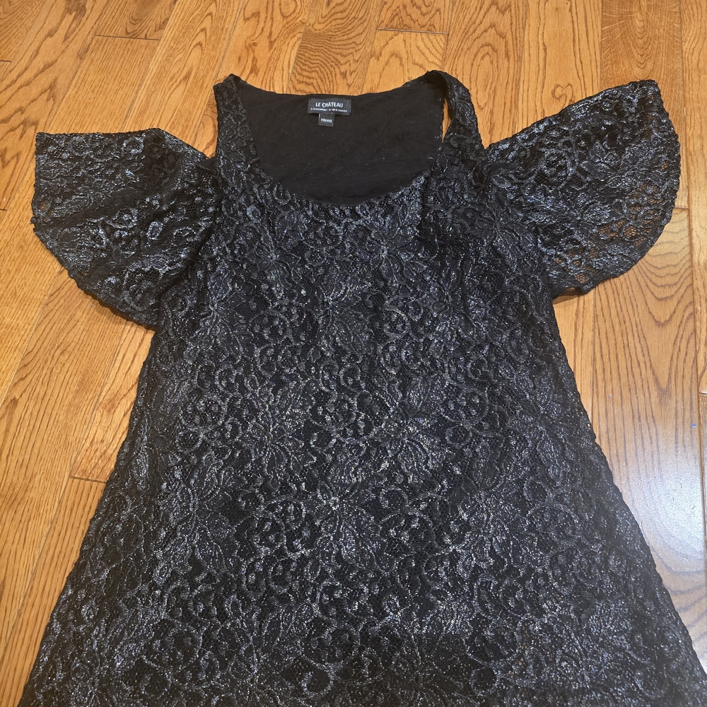 Elegant Black Lace Women Top